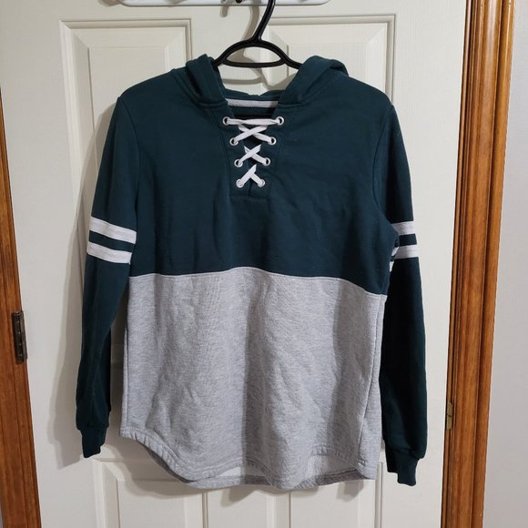 Green And Grey Pullover Sweater Size Large - Picture 1 of 4